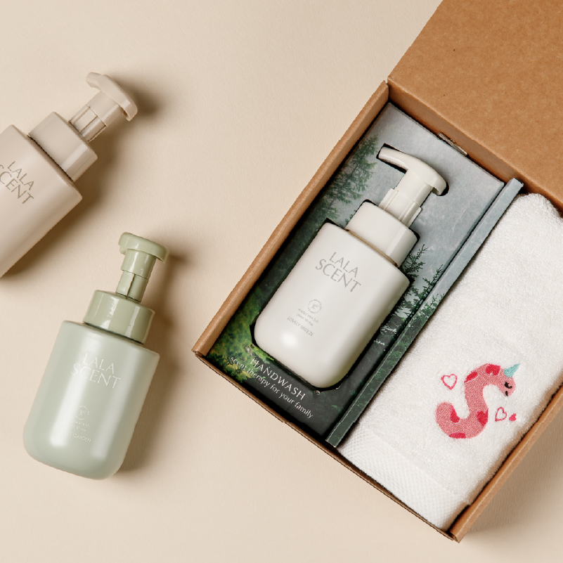 라라앤모어 임신 출산 축하선물세트 신생아 뱀띠 자수 밤부타올 핸드워시 SET