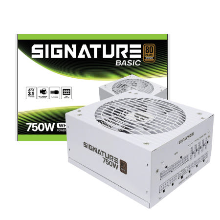 AONE 시그니처 750W 80PLUS 브론즈 풀모듈러 베이직 ATX3.1 파워서플라이 (화이트)