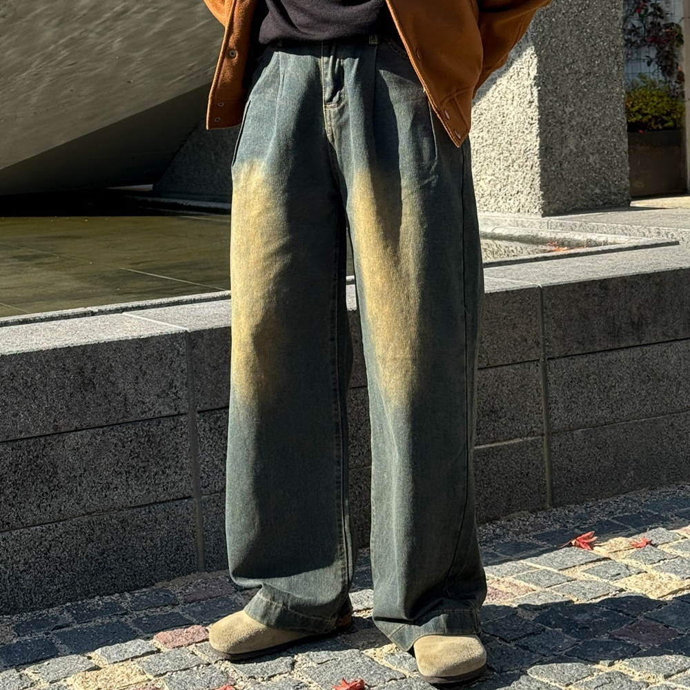 통청바지 벌룬데님 - 상품 이미지