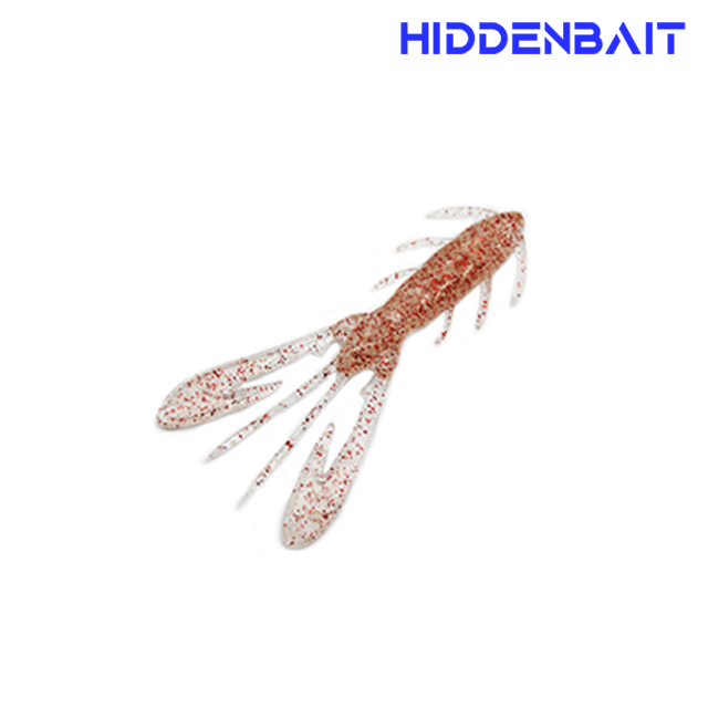 히든베이트 카론 볼락웜 볼락루어 호그웜 우럭 UV점발광 집어제 첨가 002 CLEAR RED, 5cm(2인치) - 상품 이미지