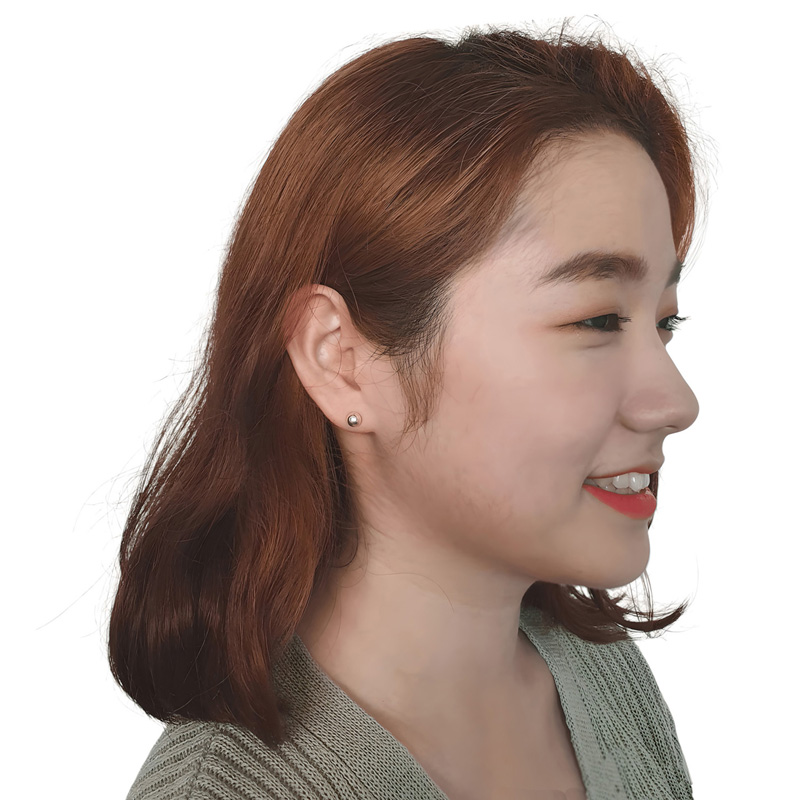 야랑쥬얼리 925 실버 볼 스터드 귀걸이 - 상세 이미지 3