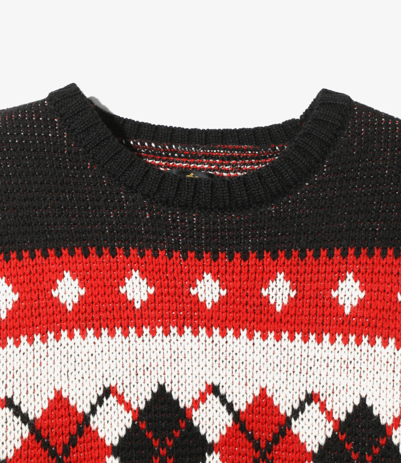 니들스 Needles Crew Neck Sweater 크루넥 스웨터 아가일 PU316 - 상세 이미지 3