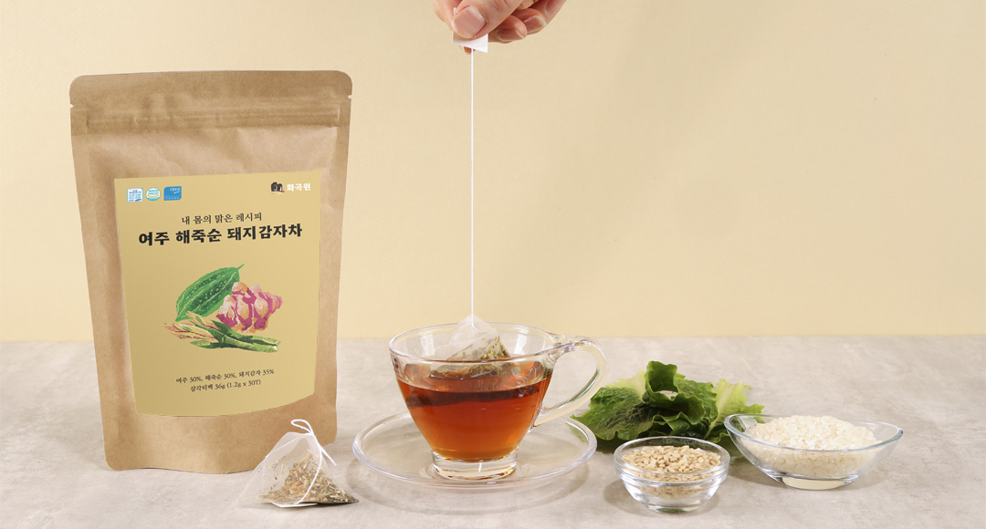염증해소 면역력강화 화곡원 여주해죽순돼지감자차 1.2g x 30티백 - 상세 이미지 2