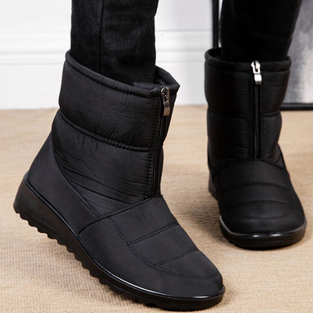 여성반부츠 윈터 부츠 슈즈 패딩 방한화 겨울 신발 털신 - 상세 이미지 4