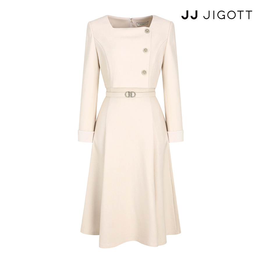(JJ지고트) 스퀘어넥 재킷 플레어 원피스 GPAM0OP941 : JJ JIGOTT