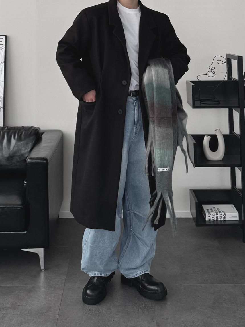 하객룩 두꺼운 울 모직 캐시미어 롱코트 오버핏코트 2color 상세 이미지 68