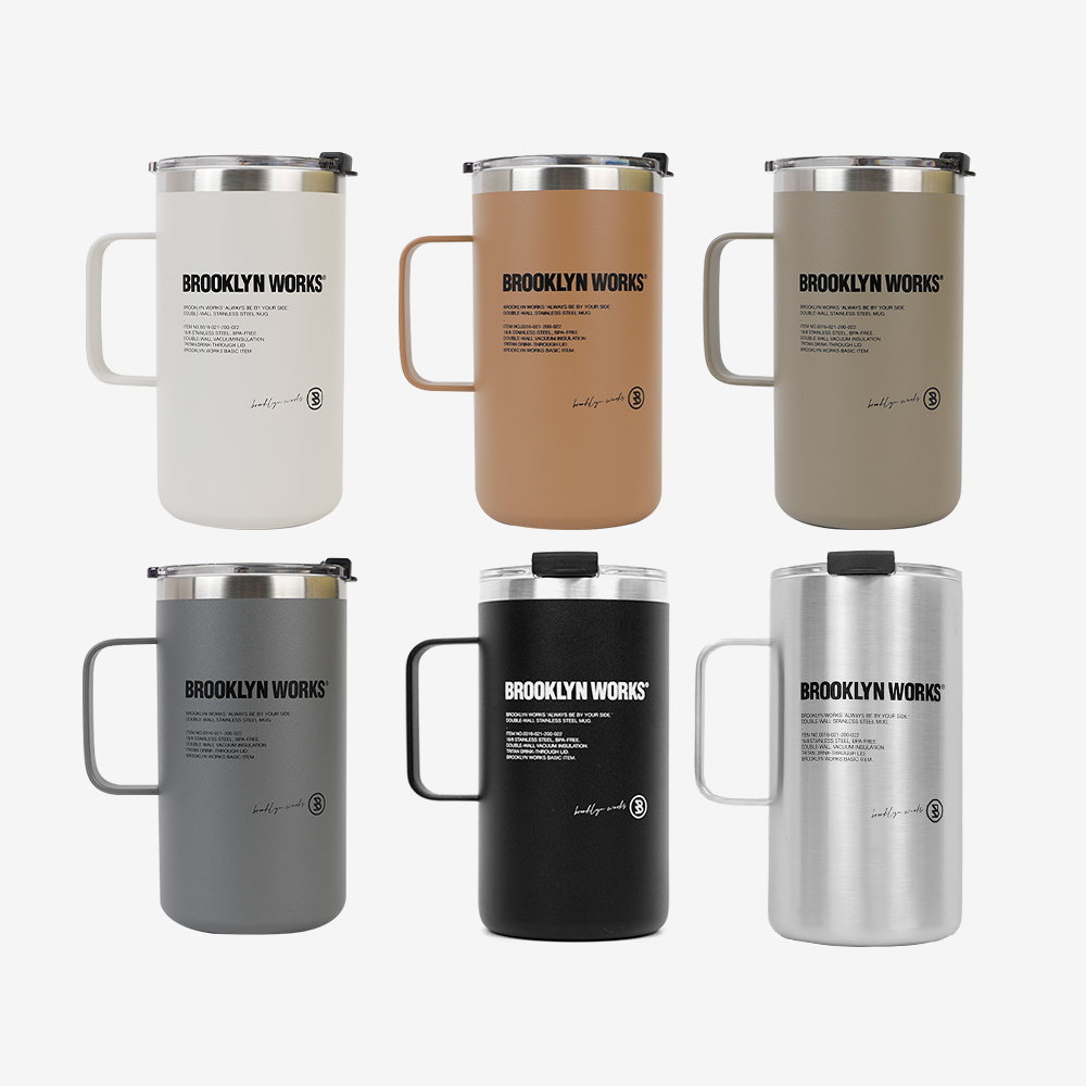 [브루클린웍스] 스테인리스 더블월 머그 532ml