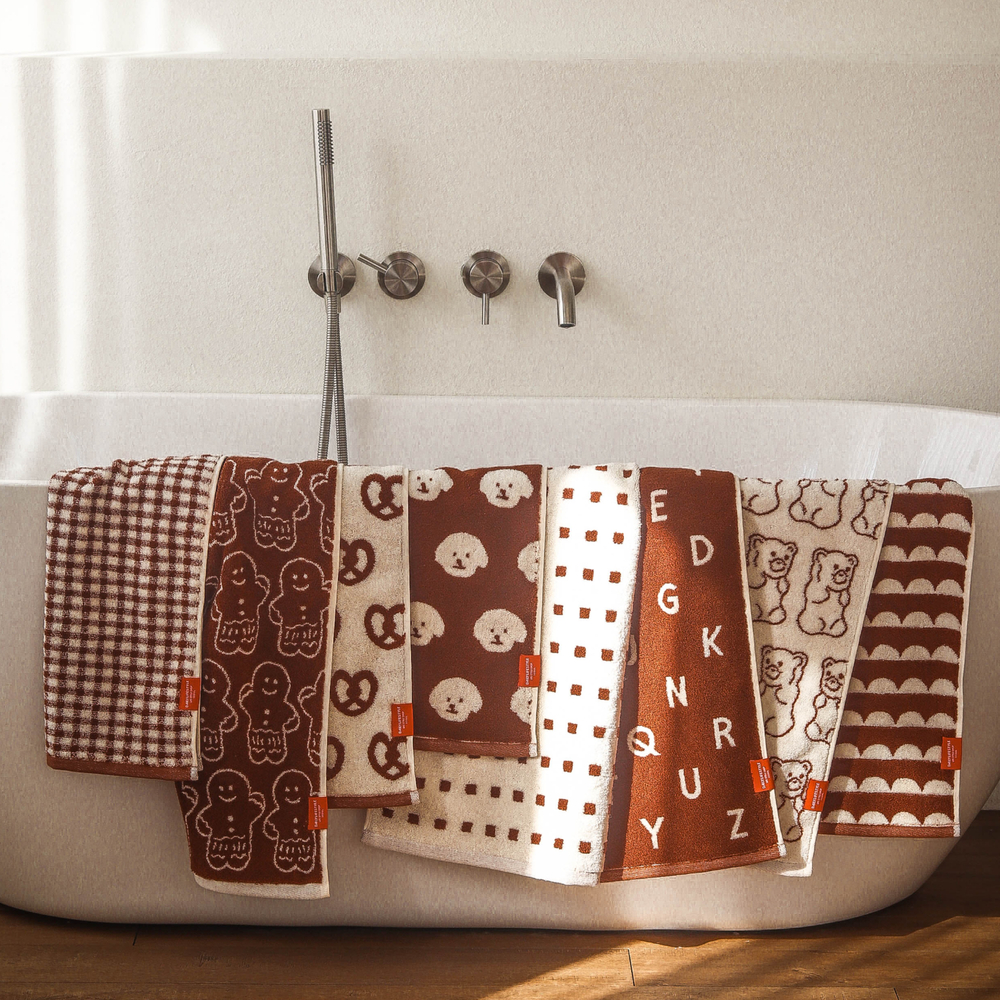 [1매]메종드코튼 브라우니 호텔타올 수건 선물세트 코마 40수 190g 데일리라이프스타일