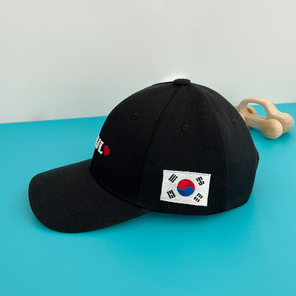 대한민국 SEOUL 레터링 로고 볼캡 야구 모자 남녀공용 - 상세 이미지 5