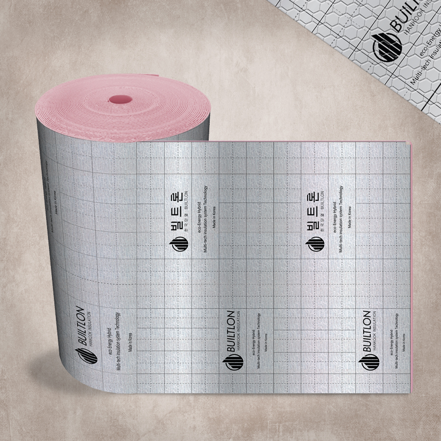 빌트론 열반사단열재 5T (폭1m x 길이50m/Roll 일반형 비접착)은박 보온재 온도리