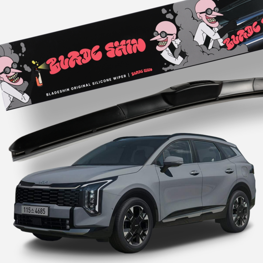 스포티지NQ5 발수코팅 실리콘 자동차 와이퍼 운전석 550mm