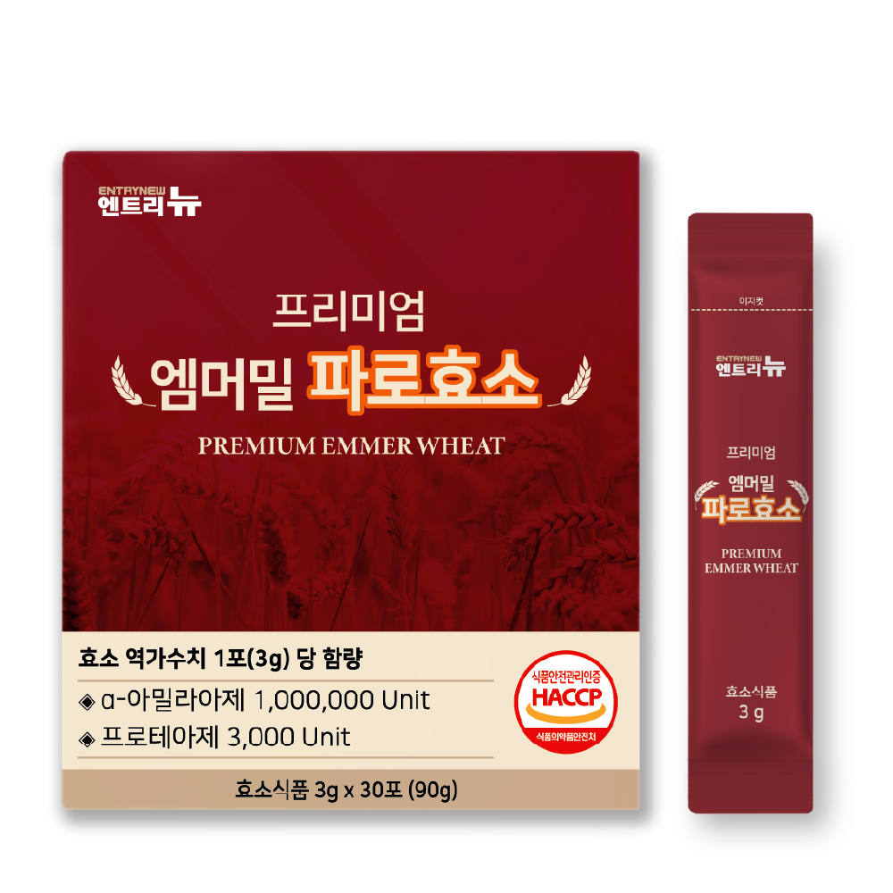 파로효소 곡물 소화 효소 엠머밀 분말 30포, 1개 - 상품 이미지