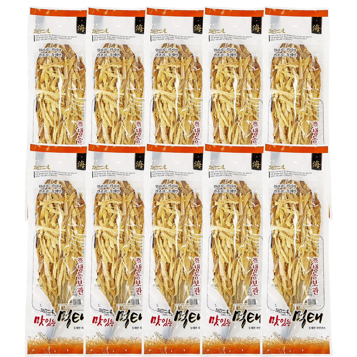 국내가공 먹태 손질먹태 먹태채 머리 껍질 포함 100g, 10개