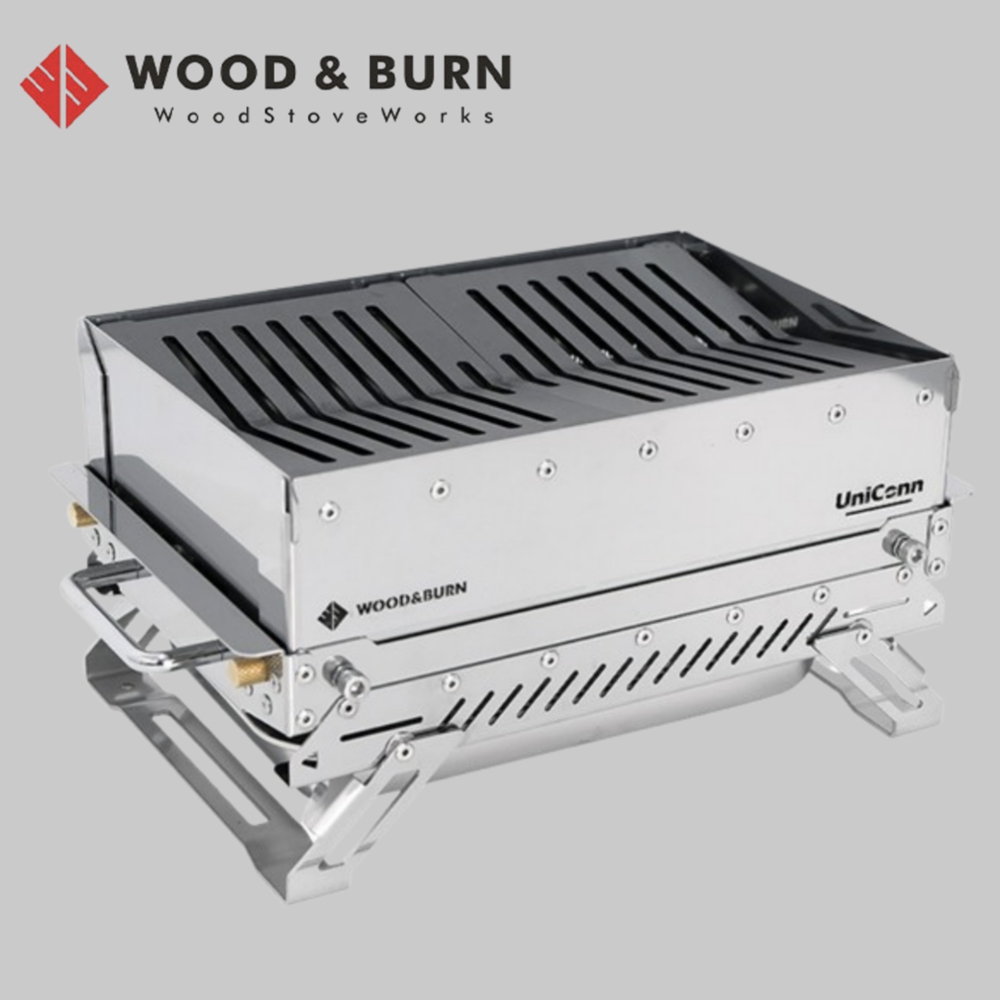 우드앤번 유니콘 파이어핏 M 캠핑 화로대 그릴 오븐 숯불 장작 불멍 휴대용 접이식 화롯대