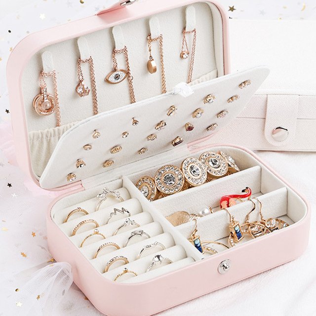 스토리빙 쥬얼리 보석함 미니 악세사리 보관함 귀걸이 목걸이 반지 보관
