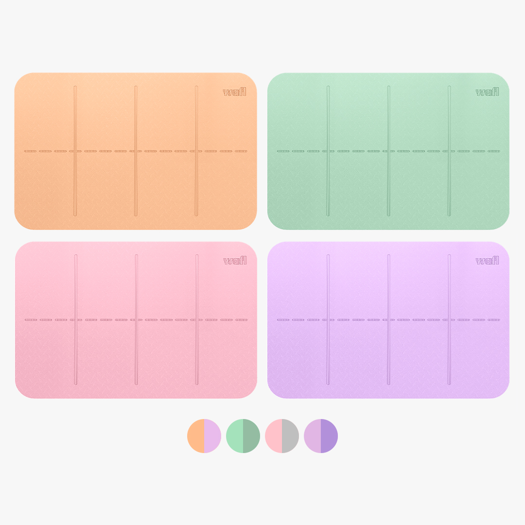 wafl 미니 운동매트 홈트 요가 보조 10mm TPE 플랭크 팔꿈치 무릎 꼬리뼈 매트