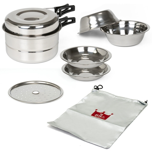 퀸센스 코펠 센싱 스텐코펠 8P 캠핑식기세트 2인세트