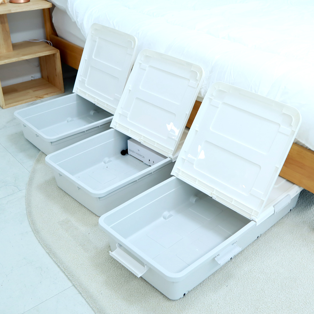 핫버튼 침대밑 수납 언더베드 수납함 침대 전기장판 이불 보관 보관함
