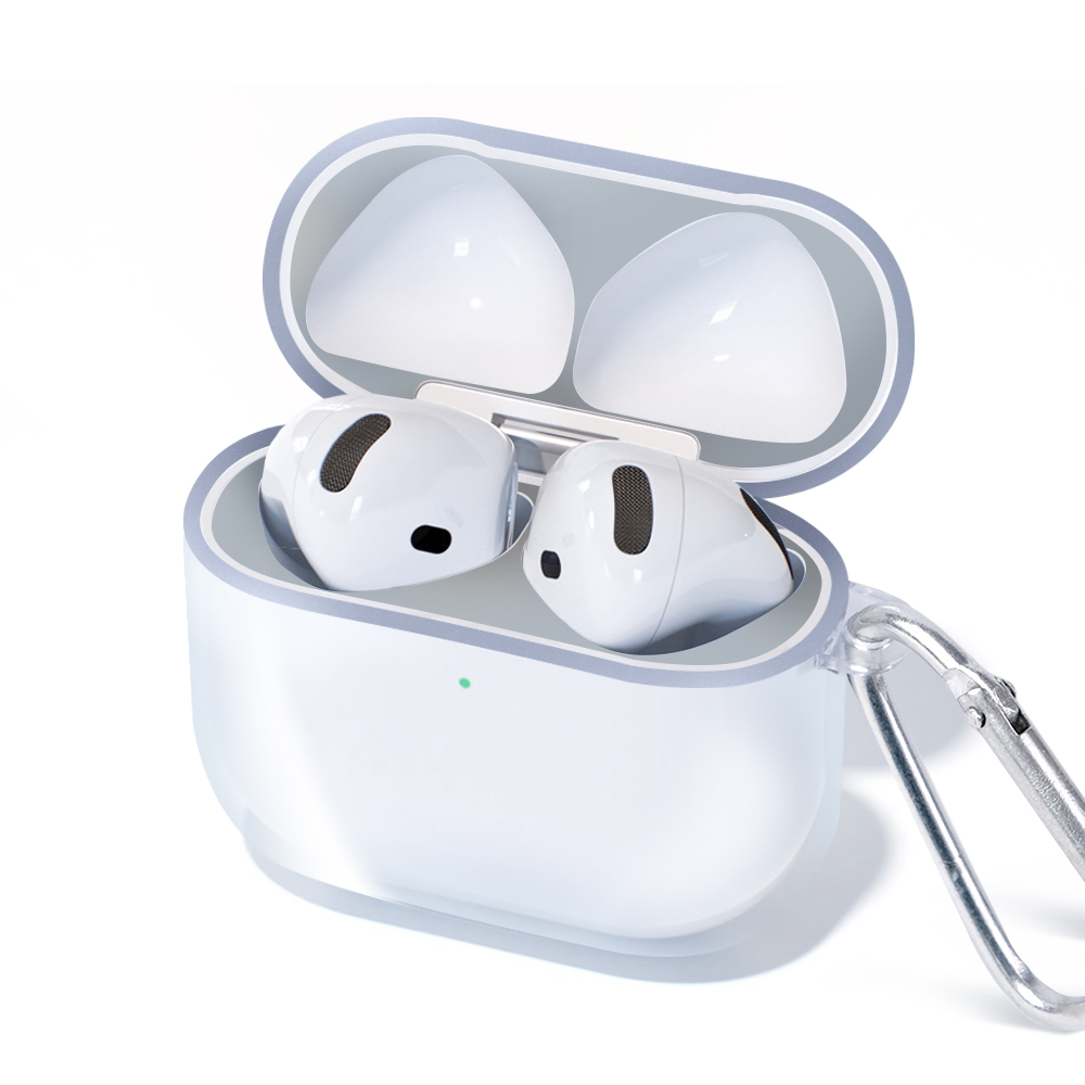 르메이어 에어팟 4세대 투명 케이스 변색방지 TPU 철가루 방지 스티커 키링 세트
