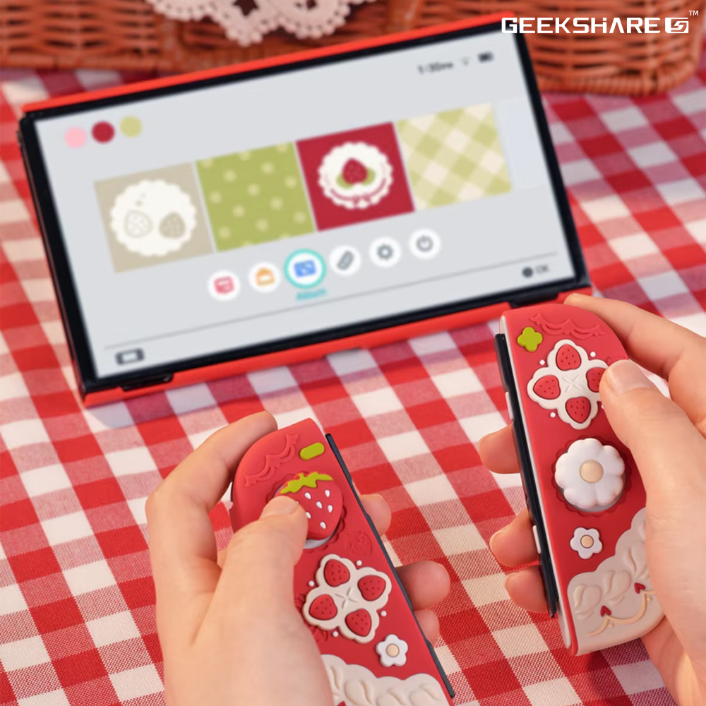 닌텐도 스위치 OLED 긱쉐어 딸기케이크 케이스 - 상세 이미지 4