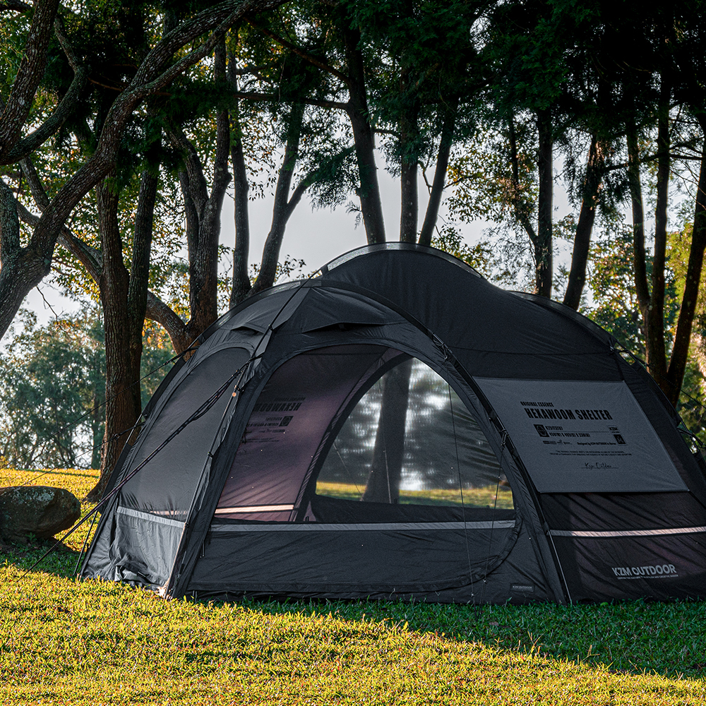 헥사움 쉘터 텐트 캠핑 돔텐트 3개 폴대 간편설치 개방감 경량