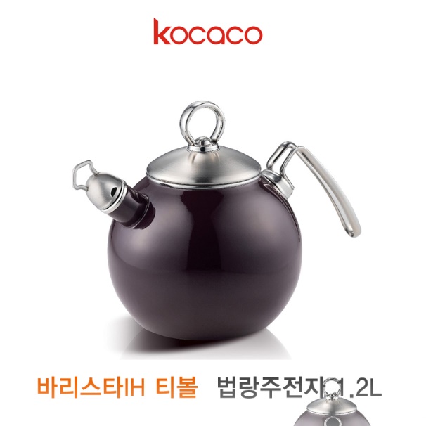 인덕션용 법랑 주전자 난로용 소리나는 주전자 1.25L 캠핑난로 - 상세 이미지 4