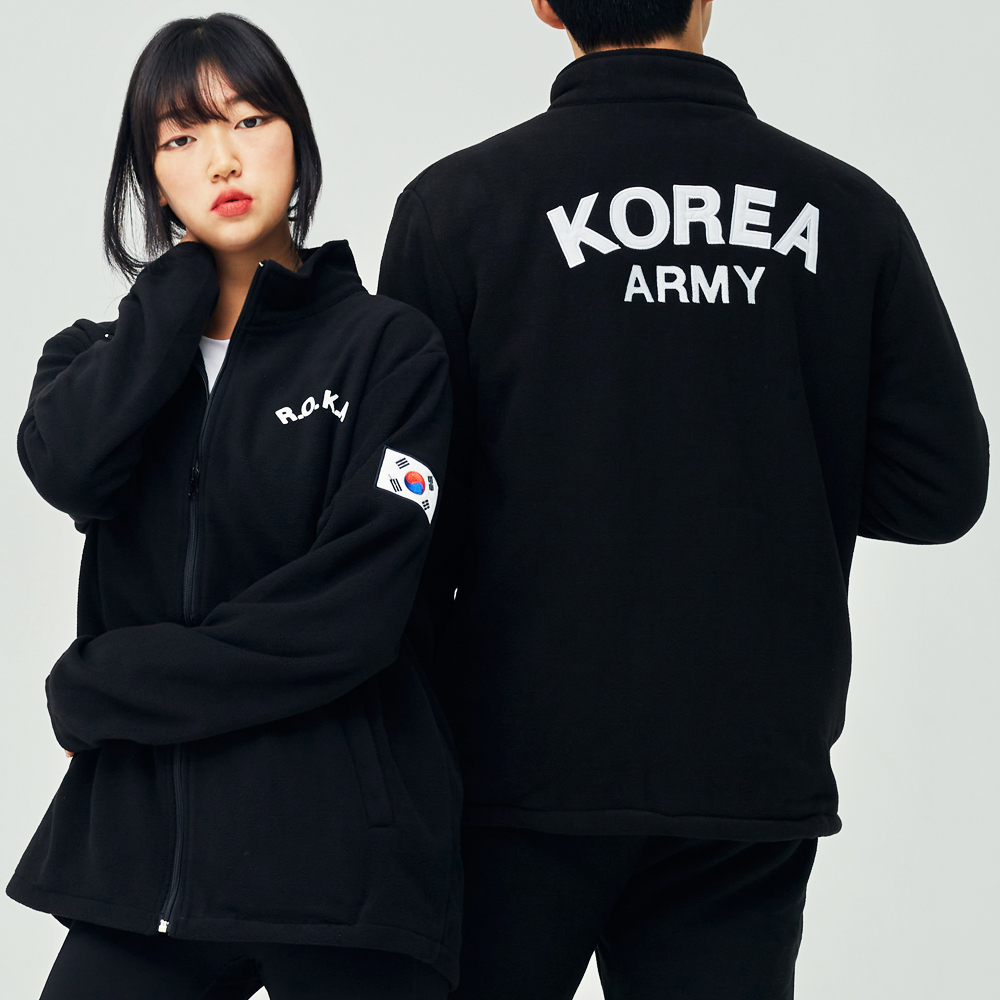 로카 후리스 전체자수 PX 고급 보아털 군대 ROKA 코리아아미 플리스 양털