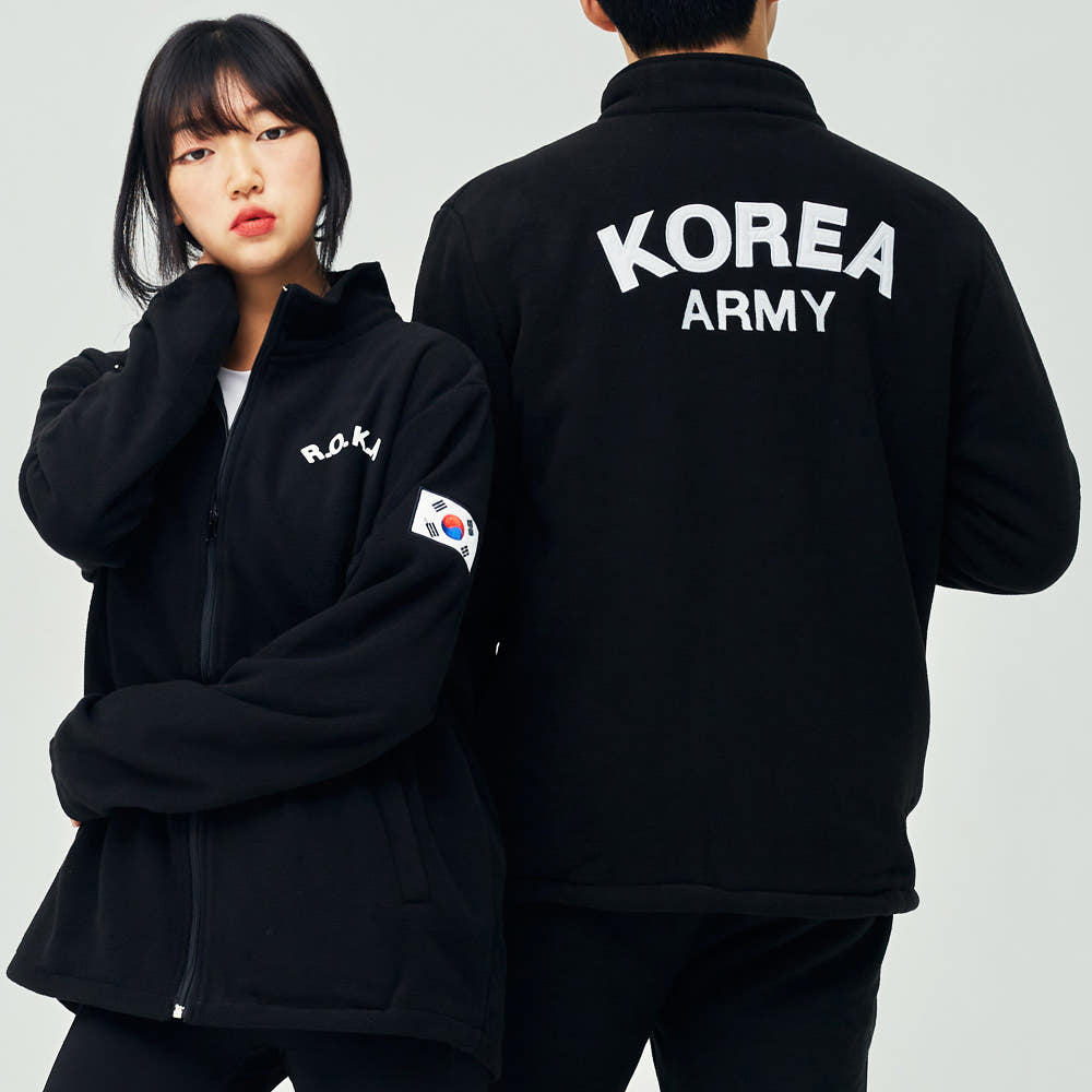 가든아미 로카 후리스 전체자수 보아털 군대 ROKA 코리아아미 플리스 양털