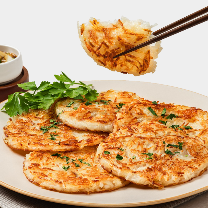 감자채전 국내산 생감자 100% 100g 5장 간편조리 캠핑 밀키트 빠삭감자전