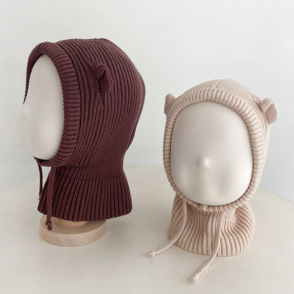 베베코지 유아 아기 바라클라바 겨울 방한 모자 아동 키즈 - 상품 이미지