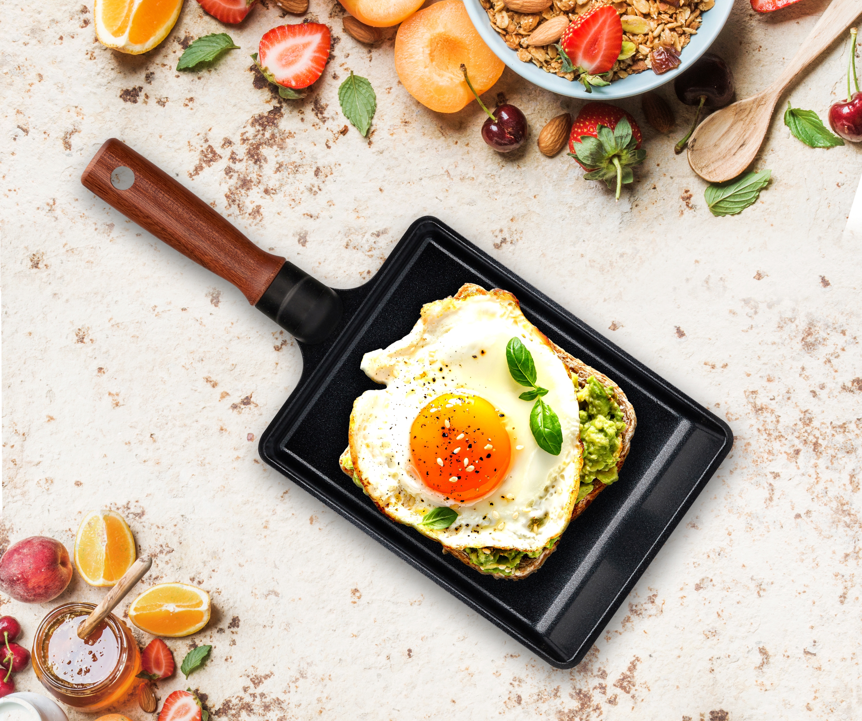 비자트 스피드 블랙 세라믹 코팅팬 계란말이팬 사각 후라이팬 인덕션 미니 에그팬