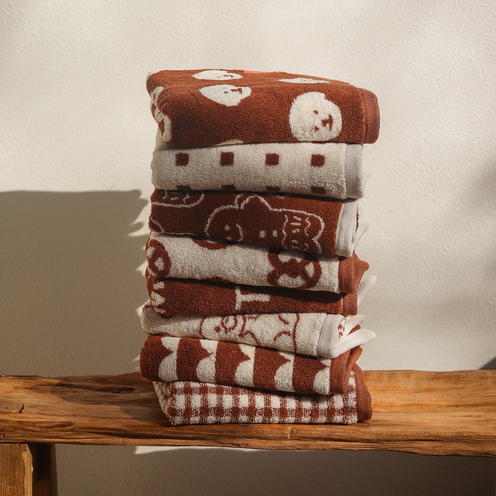 [1매]메종드코튼 브라우니 호텔타올 수건 선물세트 코마 40수 190g 데일리라이프스타일