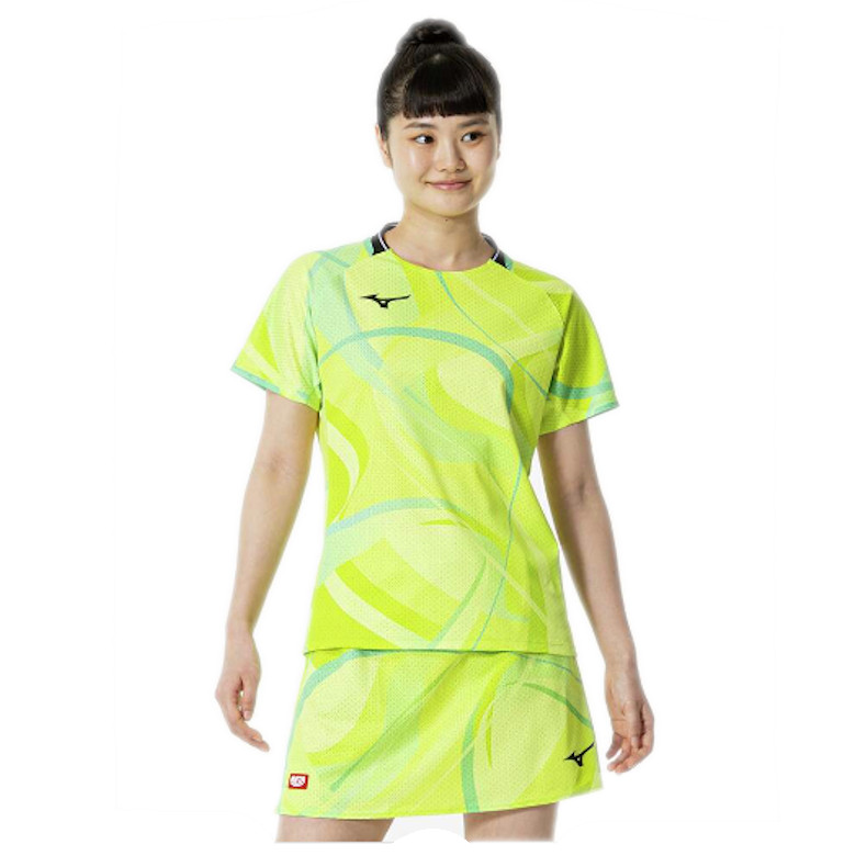 미즈노 MIZUNO 탁구복 반팔 여성 게임 연습 티셔츠 82JAB700 4컬러 - 상세 이미지 4