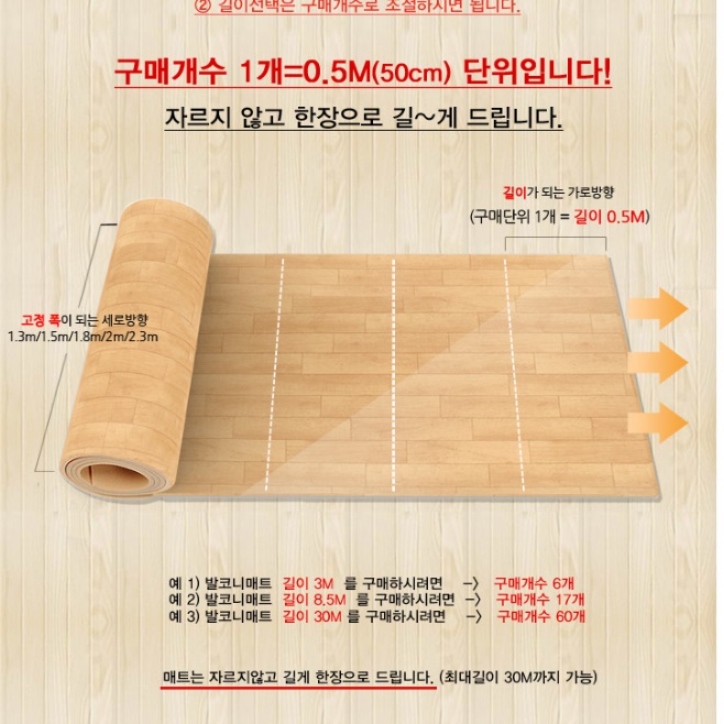 습기 냉기차단매트 잘라쓰는매트 거실보온매트 - 상세 이미지 2
