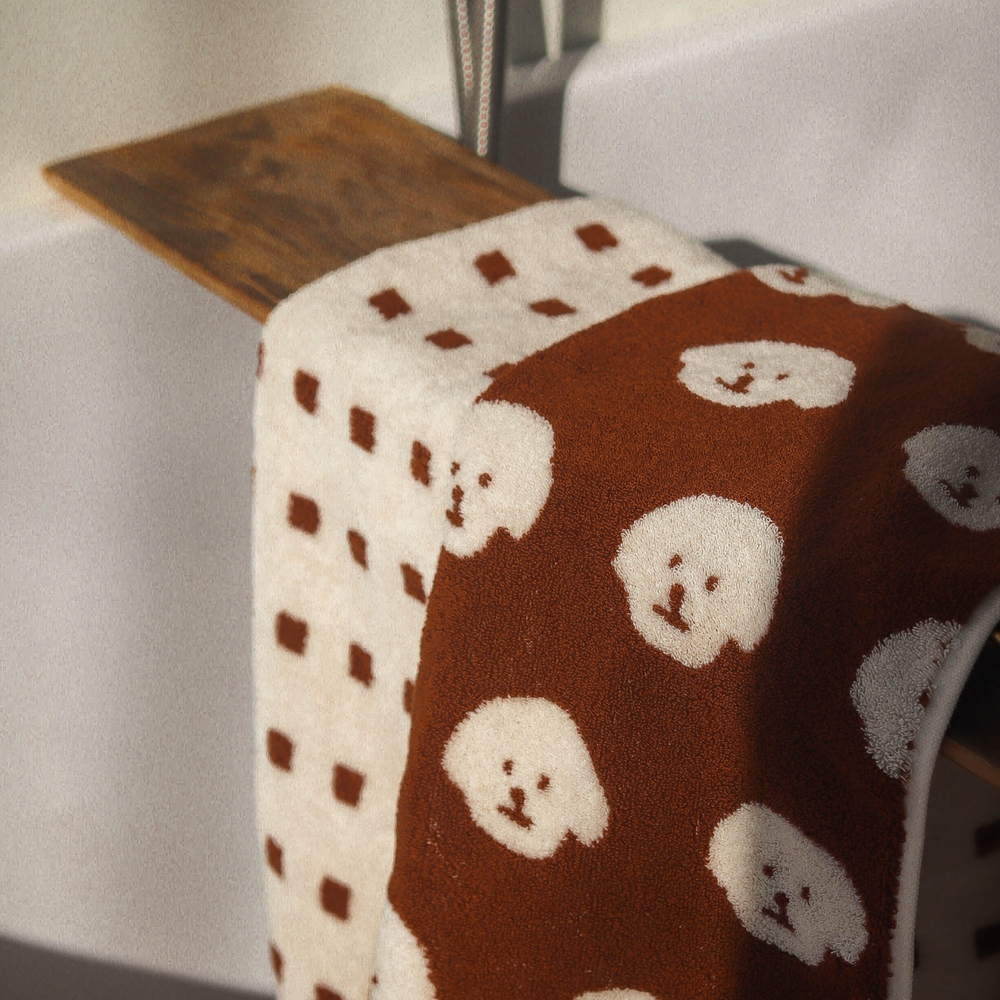 [1매]메종드코튼 브라우니 호텔타올 수건 선물세트 코마 40수 190g 데일리라이프스타일