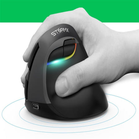 제닉스 STORMX VM3 인체공학 버티컬 무선 마우스-컬러 랜덤