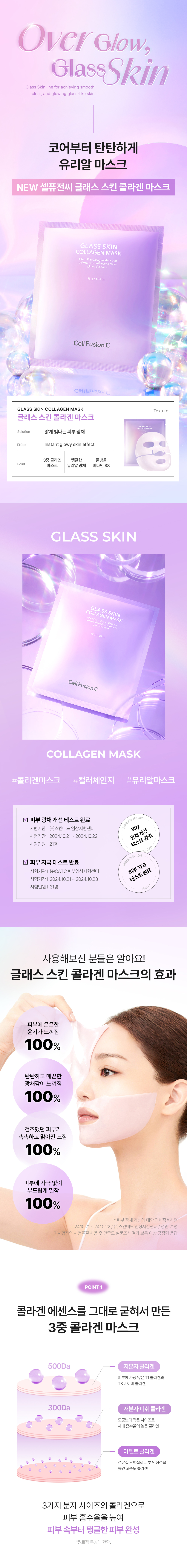 Tuchmaske mit Glass Skin™ Komplex mit Glaseffekt koreanisch