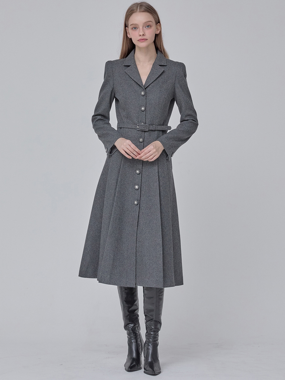 [쥴리앤칼라]24  FW 칼라106 디어 지젤 원피스  블랙 이미지 6