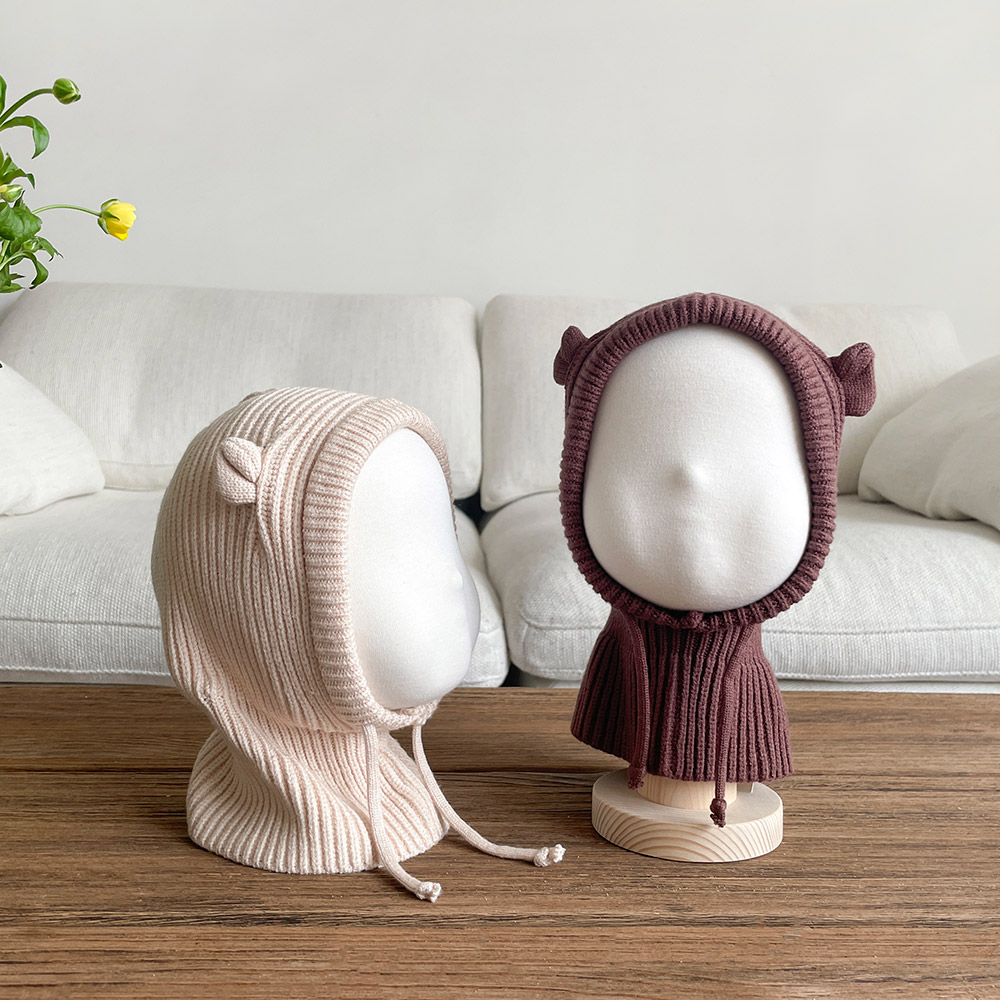 베베코지 유아 아기 바라클라바 겨울 방한 모자 아동 키즈 - 상세 이미지 5