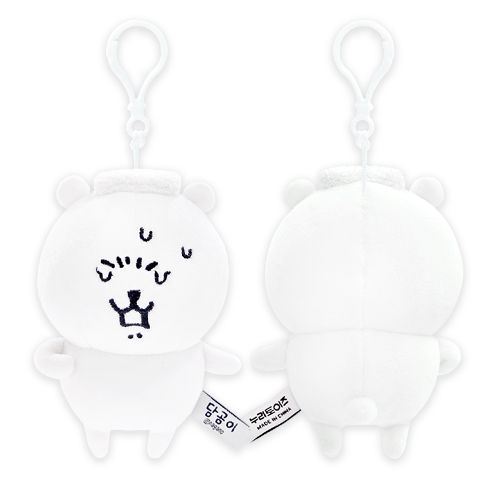 담곰이 포즈 인형 키링 12cm 농담곰 봉제 마스코트 행복해 가방고리 굿즈 - 상세 이미지 4