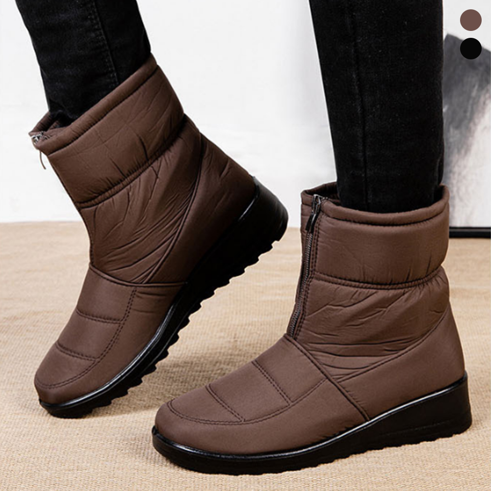 여성반부츠 윈터 부츠 슈즈 패딩 방한화 겨울 신발 털신 - 상품 이미지