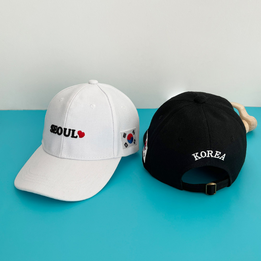 대한민국 SEOUL 레터링 로고 볼캡 야구 모자 남녀공용 이미지 6
