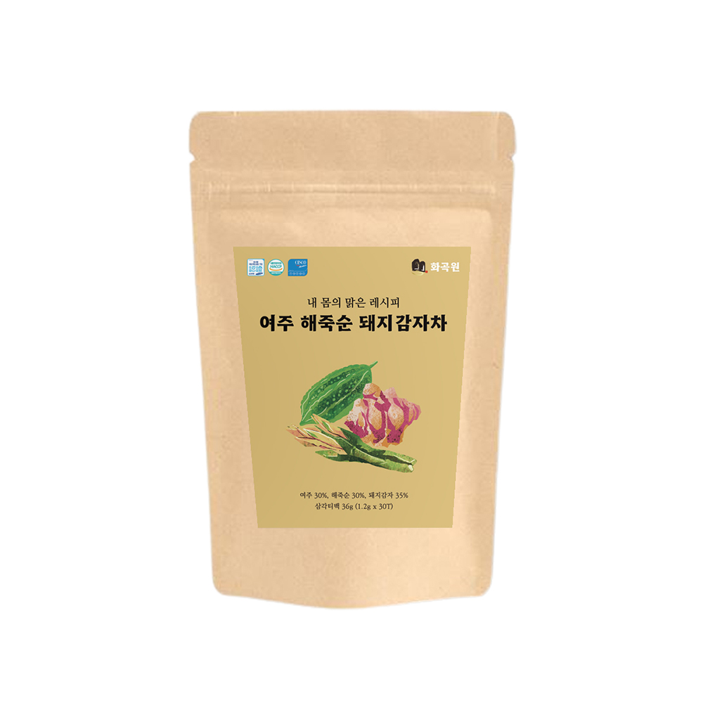 염증해소 면역력강화 화곡원 여주해죽순돼지감자차 1.2g x 30티백 - 메인 이미지