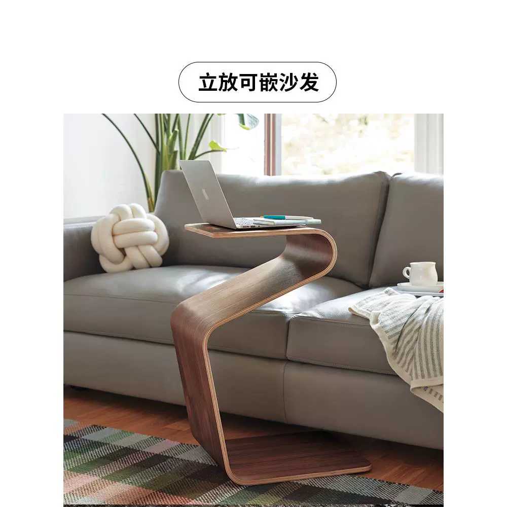 원목 코너 테이블 틈새 거실 소파 협탁 인테리어 선반 - 상세 이미지 4