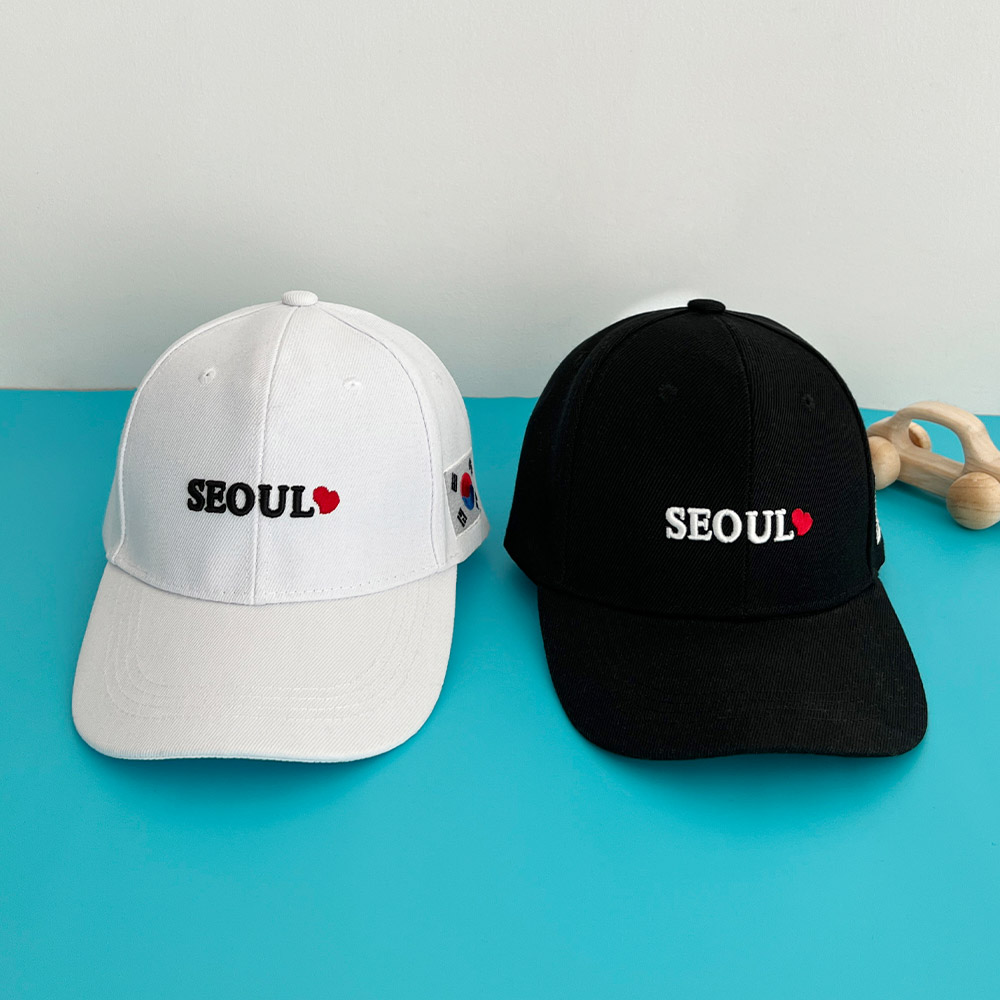 대한민국 SEOUL 레터링 로고 볼캡 야구 모자 남녀공용 - 상세 이미지 2