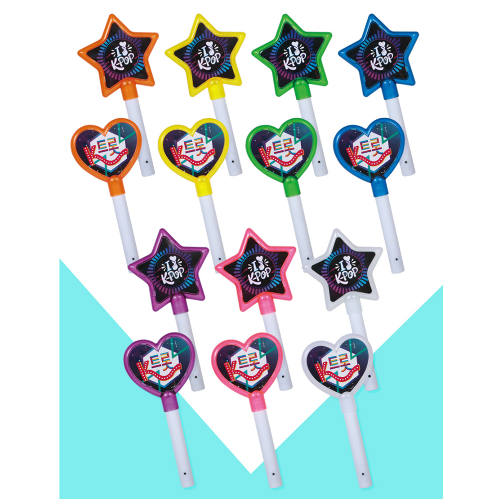 집회 응원봉 학예회 재롱잔치 발표회 LED 야광봉 형광봉 하트봉 - 상세 이미지 4