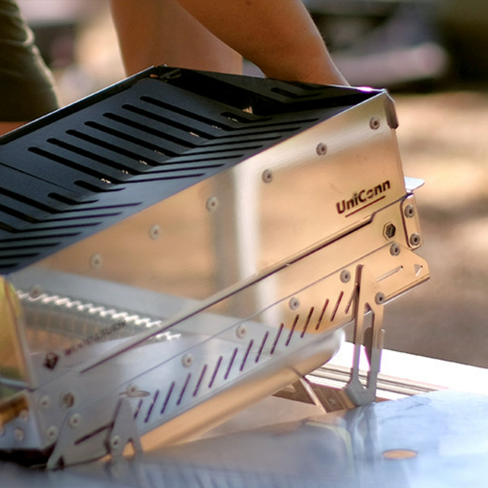 우드앤번 유니콘 파이어핏 M 캠핑 화로대 그릴 오븐 숯불 장작 불멍 휴대용 접이식 화롯대