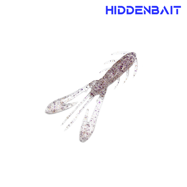 히든베이트 카론 볼락웜 볼락루어 호그웜 우럭 UV점발광 집어제 첨가 002 CLEAR RED, 5cm(2인치) - 상세 이미지 5