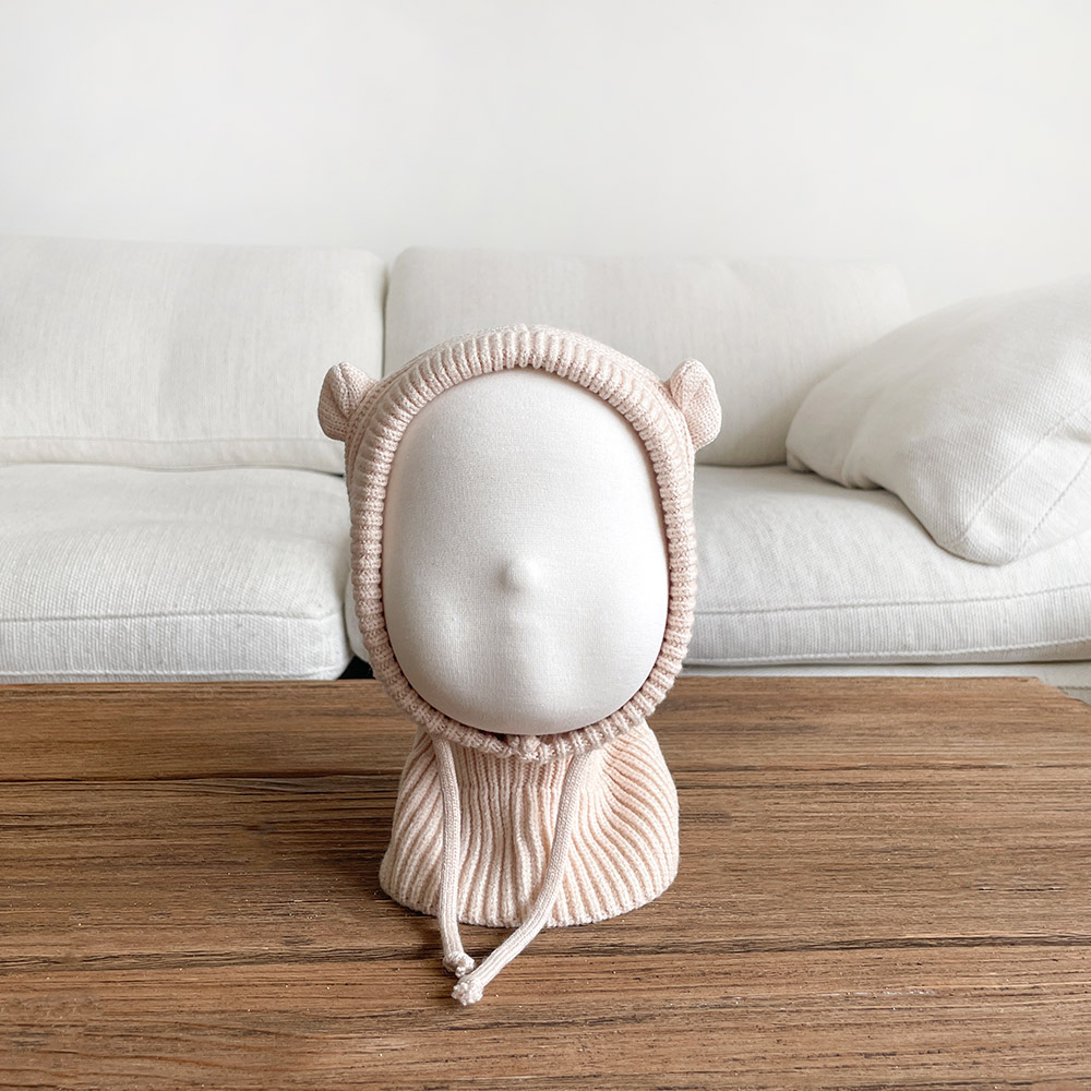 베베코지 유아 아기 바라클라바 겨울 방한 모자 아동 키즈 - 상세 이미지 4