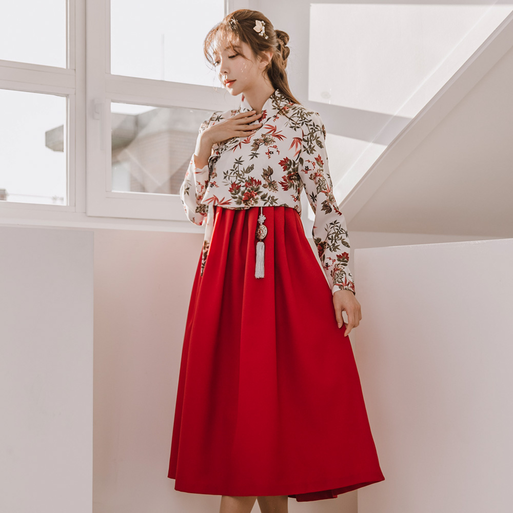 연초화 저고리 생활한복 개량 계량 퓨전 반티